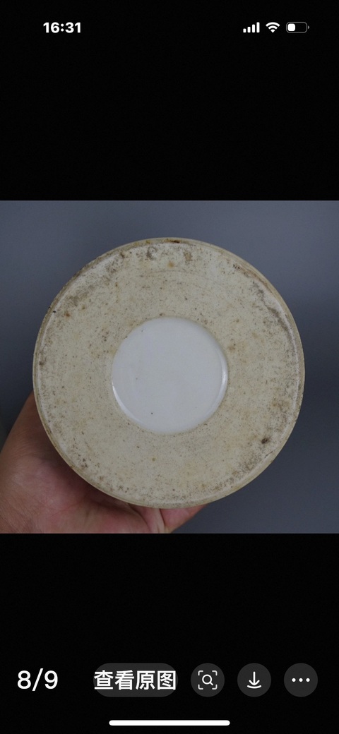 古玩陶瓷人物紋帽筒真品鑒賞圖