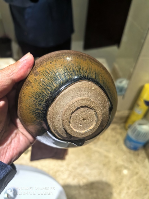 古玩陶瓷建窯兔毫束口盞真品鑒賞圖