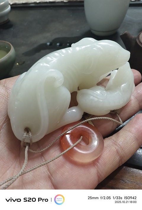 古玩玉器玉犬真品鑒賞圖