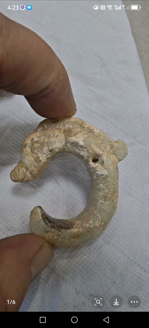 古玩玉器仿“紅山文化”c形龍真品鑒賞圖