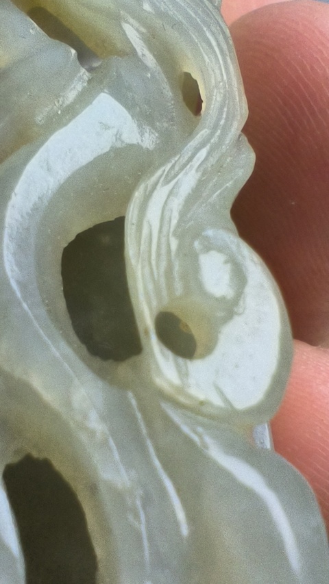 古玩玉器和田玉雕“蒼龍教子”帶鉤真品鑒賞圖