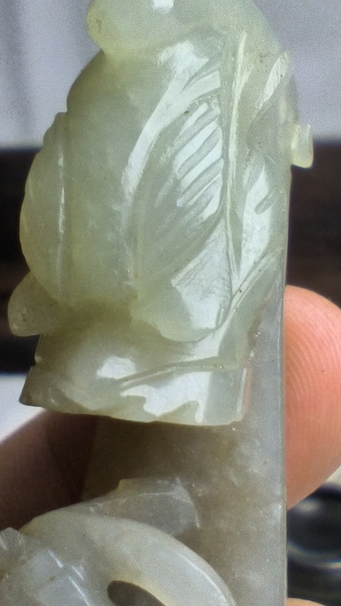 古玩玉器和田玉雕“蒼龍教子”帶鉤真品鑒賞圖