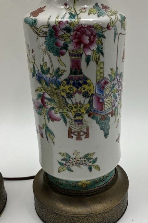 古玩陶瓷粉彩棒槌瓶真品鑒賞圖