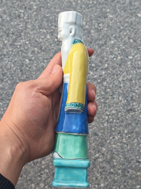 古玩陶瓷民國 粉彩壽星真品鑒賞圖