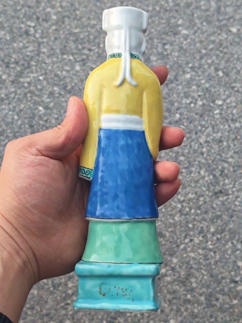 古玩陶瓷民國 粉彩壽星真品鑒賞圖