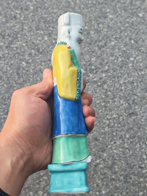 古玩陶瓷民國 粉彩壽星真品鑒賞圖