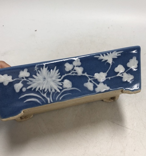 古玩陶瓷祭蘭堆白水仙盆真品鑒賞圖