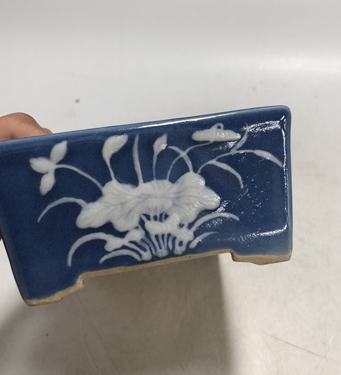 古玩陶瓷祭蘭堆白水仙盆真品鑒賞圖