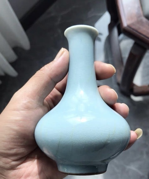 古玩陶瓷荸薺瓶真品鑒賞圖