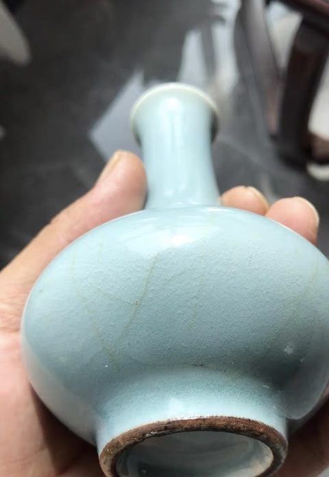 古玩陶瓷荸薺瓶真品鑒賞圖