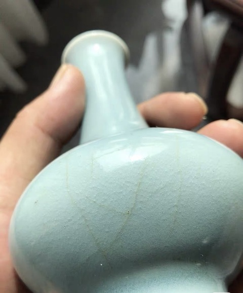 古玩陶瓷荸薺瓶真品鑒賞圖