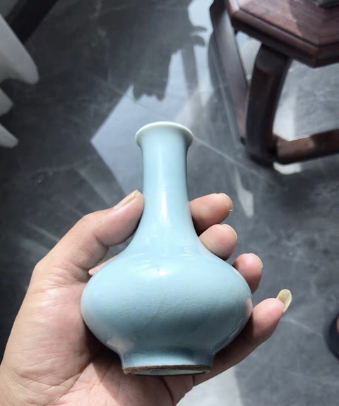 古玩陶瓷荸薺瓶真品鑒賞圖