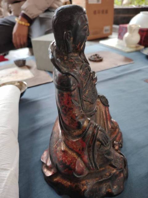 古玩銅器銅真武大帝真品鑒賞圖