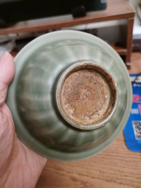 古玩陶瓷龍泉青瓷雙魚洗，模糊，偏老拍賣，當前價格1514元