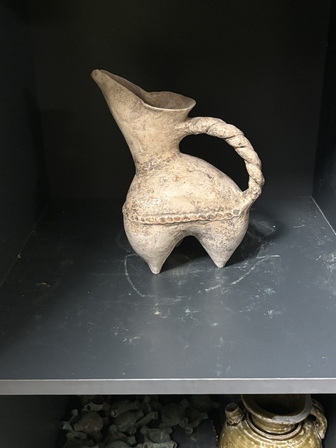 古玩陶瓷龍山· 白陶鬶（民間唯一）真品鑒賞圖