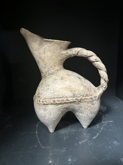 古玩陶瓷龍山· 白陶鬶（民間唯一）真品鑒賞圖