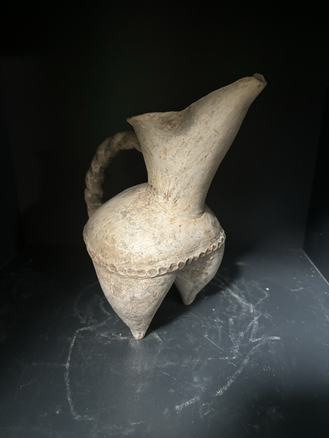 古玩陶瓷龍山· 白陶鬶（民間唯一）真品鑒賞圖