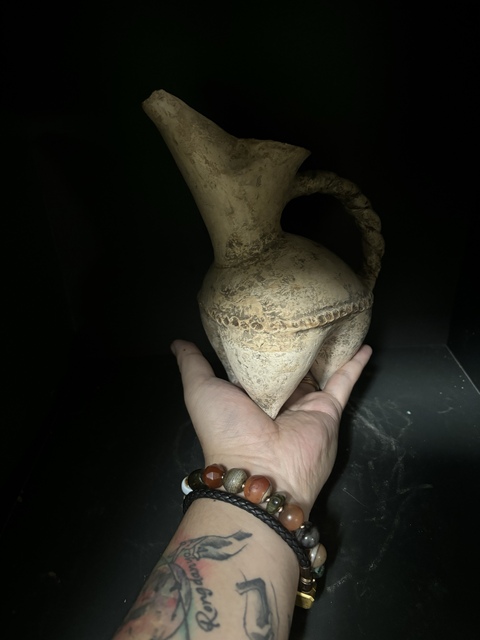 古玩陶瓷龍山· 白陶鬶（民間唯一）真品鑒賞圖