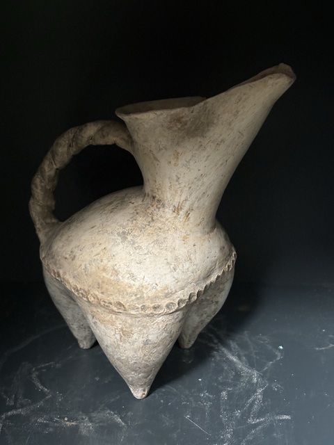 古玩陶瓷龍山· 白陶鬶（民間唯一）真品鑒賞圖