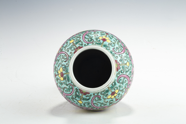 古玩陶瓷清中·粉彩穿花龍紋雞腿瓶真品鑒賞圖