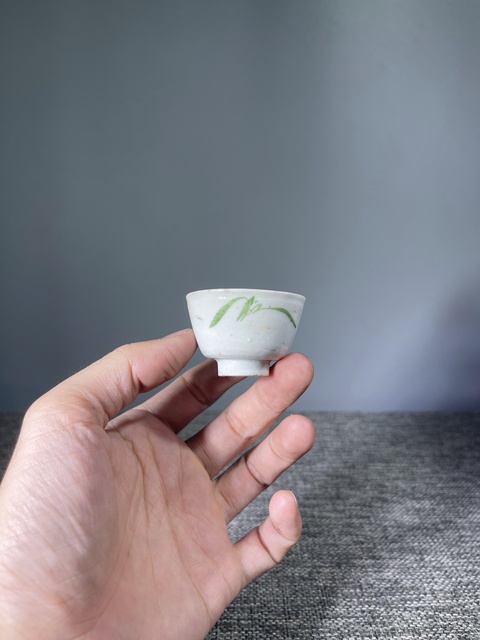 古玩陶瓷民國(guó).釉下彩花卉紋杯拍賣，當(dāng)前價(jià)格99元