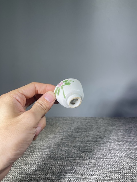 古玩陶瓷民國(guó).釉下彩花卉紋杯拍賣，當(dāng)前價(jià)格99元