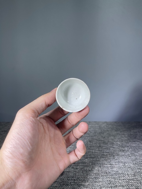 古玩陶瓷民國(guó).釉下彩花卉紋杯拍賣，當(dāng)前價(jià)格99元