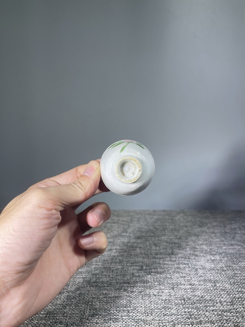 古玩陶瓷民國(guó).釉下彩花卉紋杯拍賣，當(dāng)前價(jià)格99元