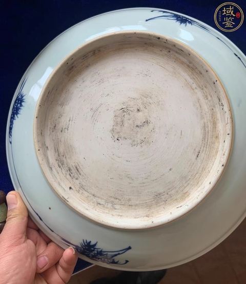 古玩陶瓷一路連科青花盤真品鑒賞圖
