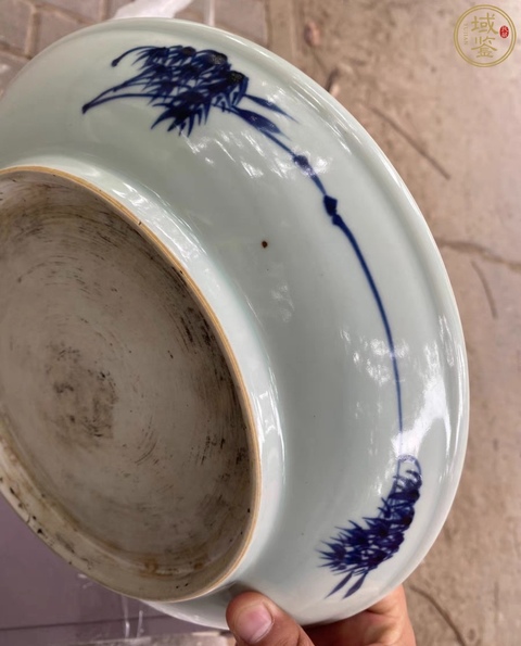 古玩陶瓷一路連科青花盤真品鑒賞圖