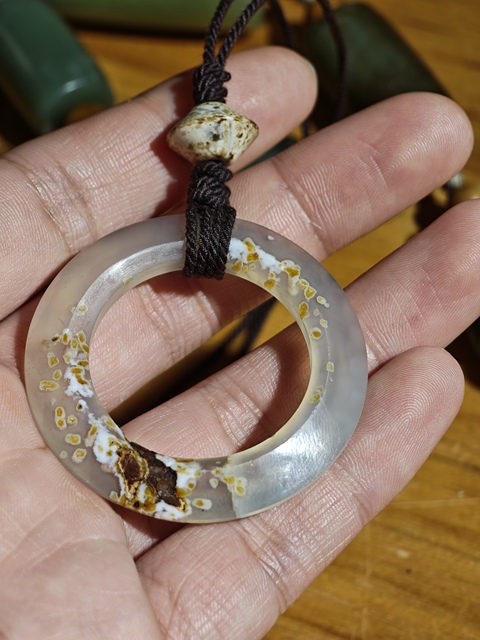 古玩玉器戰國斜楞環真品鑒賞圖