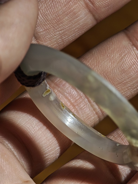 古玩玉器戰國斜楞環真品鑒賞圖