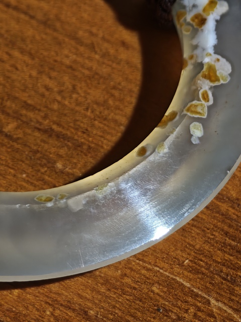 古玩玉器戰國斜楞環真品鑒賞圖