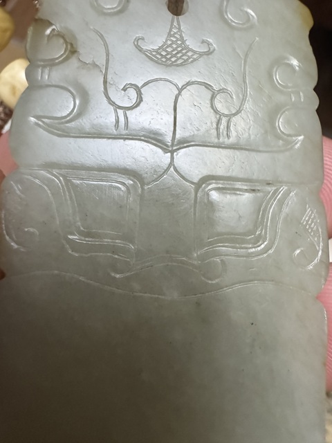 古玩玉器饕餮紋佩真品鑒賞圖