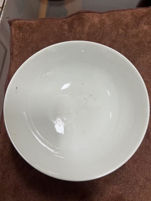 古玩陶瓷和合二仙彩繪碗真品鑒賞圖