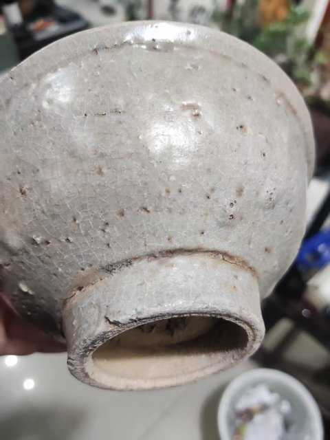 古玩陶瓷白釉茶碗真品鑒賞圖