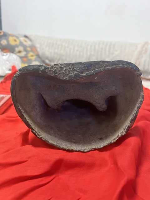 古玩銅器銅送子觀音真品鑒賞圖