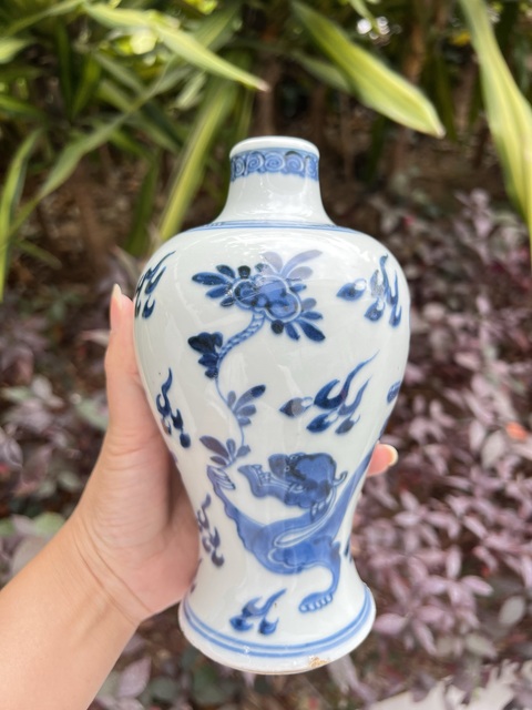 古玩陶瓷青花梅瓶真品鑒賞圖
