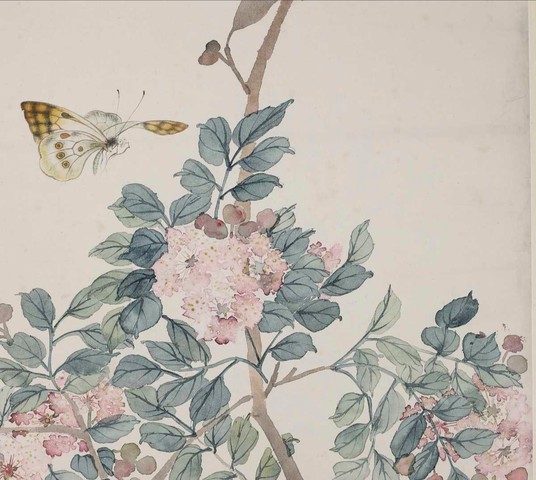 古玩字畫蝶戀花真品鑒賞圖