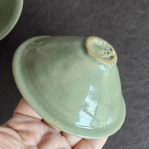 古玩陶瓷青釉盞真品鑒賞圖