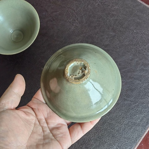 古玩陶瓷青釉盞真品鑒賞圖