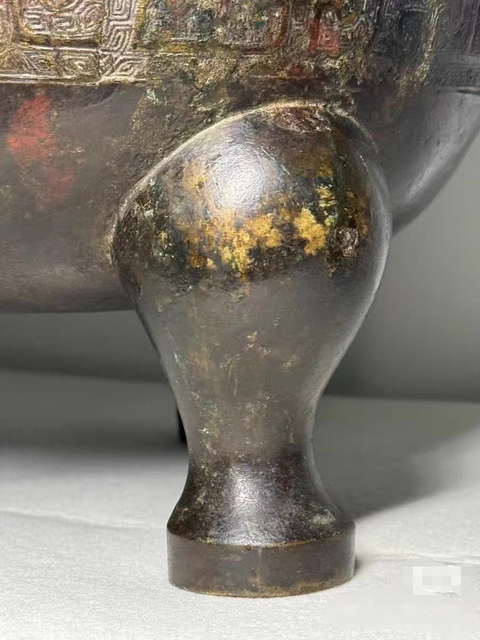 古玩銅器鼎真品鑒賞圖