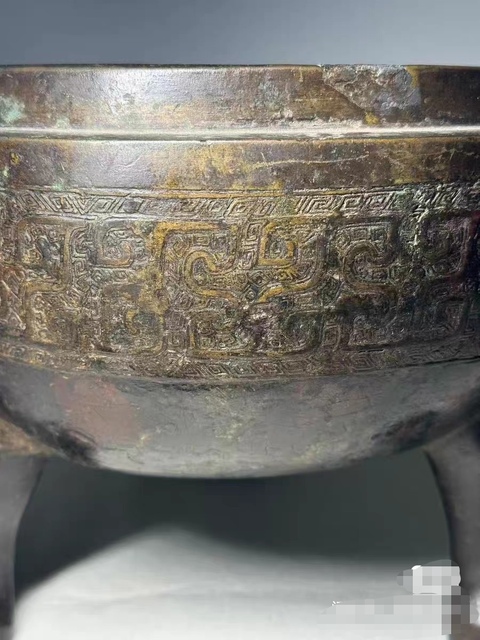 古玩銅器鼎真品鑒賞圖