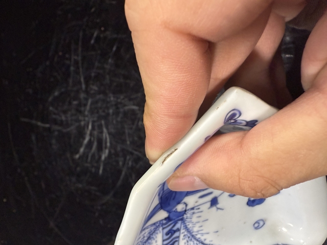 古玩陶瓷青花人物串盤真品鑒賞圖