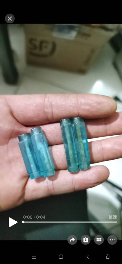 古玩玉器琉璃琮型件真品鑒賞圖