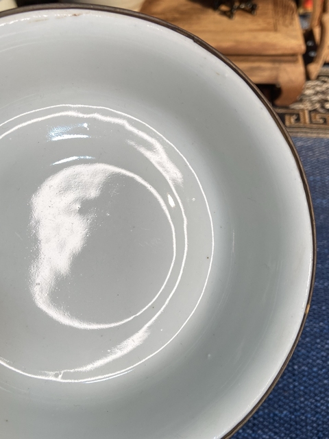 古玩陶瓷青花八駿圖碗真品鑒賞圖