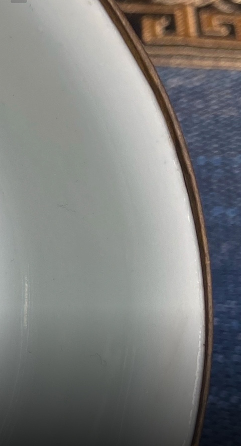 古玩陶瓷青花八駿圖碗真品鑒賞圖