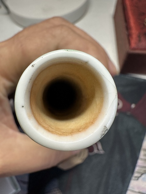 古玩陶瓷綠哥釉膽瓶真品鑒賞圖