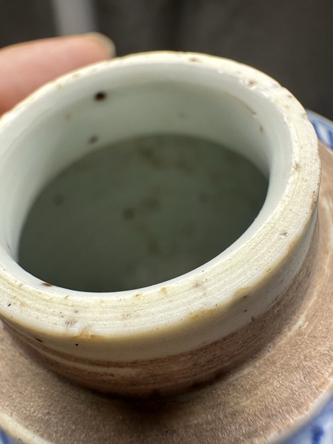 古玩陶瓷青花冰梅圖罐拍賣，當(dāng)前價(jià)格3500元