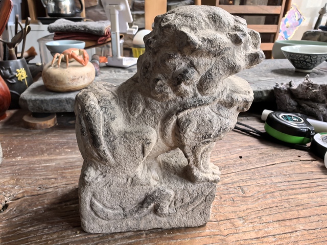 古玩雜項石獅真品鑒賞圖